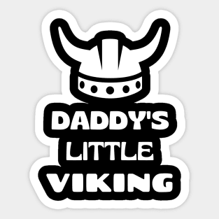Daddy's Little Viking Sticker